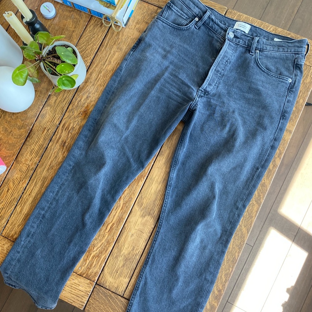 Citizens of Humanity Charlotte High Rise dark gray jeans size 28